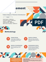 Feature Analysis of Television Advertisement