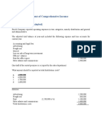 Chapter 4 - Statement of Comprehensive Income: Problem 4-1 (AICPA Adapted)