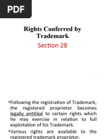 Rights Conferred by Trademark