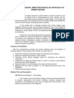 Structural Design: Simplified Modular Approach of Timber Design