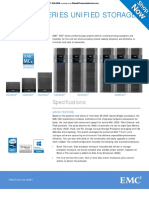 Emc VNX Series Unified Storage Systems: Specifications