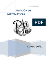 Programacion 20 - 21 MATEMÁTICAS