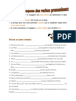 Le Passe Compose Des Verbes Pronominaux Exercice Grammatical 23644