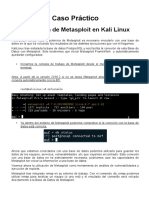 Caso Práctico-Utilización de Exploits Con Metasploit