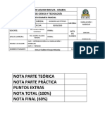 Hoja de Examen 70 Parte Practica - Sym 1 Parcial 2-2020