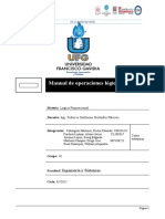 Manual de Operaciones Logicas de Excel Grupo10