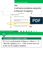 Using The Fundamental Theorem of Algebra