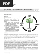 See, Judge, Act: How Should We Respond?: Powerpoint Facilitation Notes: Elementary Version