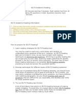 Headings For IELTS READING