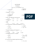 Practise Paper (Xi) 1