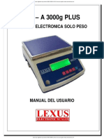 Balanzas Digitales de Precisión Mix A 3000 Lexus Manual Espanol