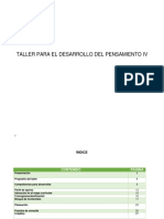 15 Taller de Desarrollo Del Pensamiento Iv