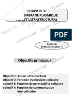 Chapitre 3 Membrane Plasmique Aspect Utrastructural 2020 2021 Envoye