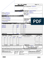 Bill of Lading: Bar Code Space