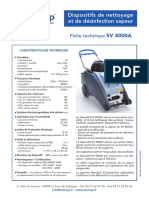 Dispositifs de Nettoyage Et de Désinfection Vapeur: Fiche Technique