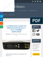 A Complete Guide To Design and Build A Hi-Fi LM3886 Amplifier - Circuit Basics