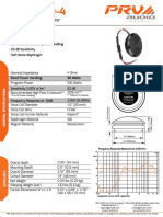 PRV Audio TW100SD 4 Datasheet