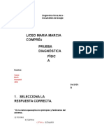 Diagnóstica de Fisica 2020.