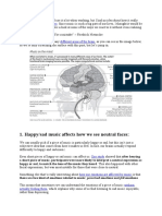 Happy/sad Music Affects How We See Neutral Faces:: Affects Our Brains and Bodies