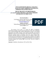 Analisis Pengaruh Profitabilitas, Strategi Diversifikasi, Dan Good Corporate Governance Terhadap Nilai Perusahaan