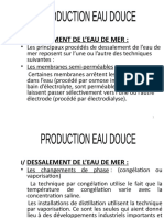 Production Eau Douce