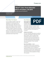 Forrester Zero Trust Wave q4 2019 Report