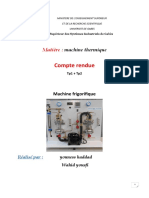 Compte Rendu TP Machine