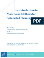 Hector Ge Ner, Blai Bonet - A Concise Introduction To Models and Methods For Automated Planning-Morgan & Claypool (2013)