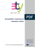 Accessibility Meaning and Evaluation Criteria