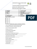 Nova Ficha Sobre Os Processos Irregulares de Formação de Palavras