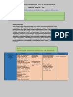 Evaluacion Diagnóstica Del Área de Educación Física