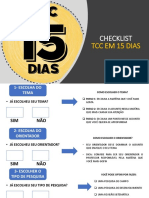 Checklist TCC em 15 Dias