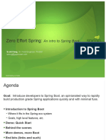 Zero Effort Spring:: An Intro To Spring Boot