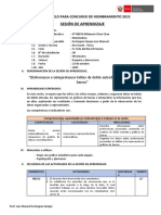 Sesion de Aprendizaje Sobre Graficos de Barras 4to Grado