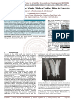 Experimental Study of Waste Chicken Feather Fibre in Concrete