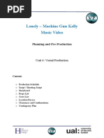 Lonely - Machine Gun Kelly Music Video: Planning and Pre-Production