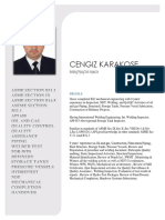 Cengiz Karakose: Welding/Piping/Tank Inspector