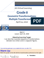 Math Virtual Learning: Grade 8