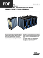 I/A Series Hardware Channel Isolated, Discrete I/O Interface Module (FBM241/FBM241b/FBM241c/FBM241d)