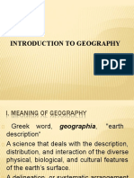 Introduction To Geography