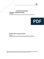 Final Project Proposal Guide: University of The Punjab Gujranwala Campus