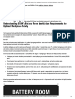 Battery Room Ventilation Requirements