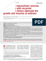 Endometrial Extracellular Vesicles From Women With Recurrent Implantation Failure Attenuate The Growth and Invasion of Embryos