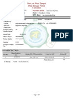 Govt. of West Bengal E-Challan West Bengal Police: GRN: GRN Date: Bank