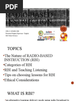 All Levels Radio Based Instruction