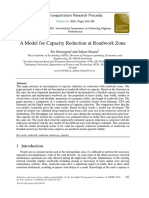 A Model For Capacity Reduction at Roadwork Zone: Transportation Research Procedia