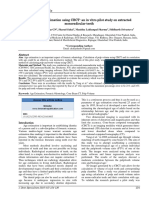 Pulp Volume Estimation Using CBCT-an in Vitro Pilot Study On Extracted Monoradicular Teeth