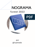 Cronograma Fuvest 2022