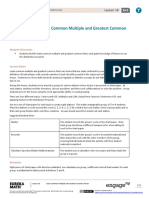 Lesson 18: Least Common Multiple and Greatest Common Factor