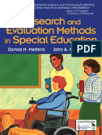 Research and Evaluation Methods in Special Education